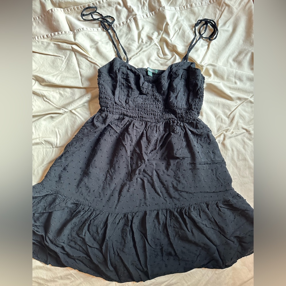 wild fable black textured dress
